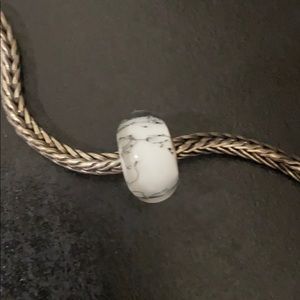Trollbeads white steel bead
